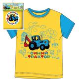 Футболка c коротким рукавом СИНИЙ ТРАКТОР р-р 104 RIKI KIDS 