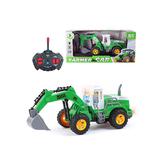 Колесный экскаватор радиоуправляемый, 4 канала, свет, элементы питания АА*5шт. не входят в комплект, коробка