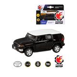 Машина мет. 1:43 Toyota FJ Cruiser, откр.двери, черный, 12см