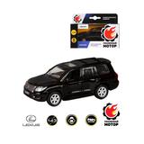 Машина мет. 1:43 Lexus LX570, откр.двери, черный, 12см