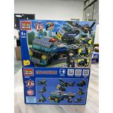 Конструктор ПОЛИЦЕЙСКИЙ ПЕРЕВОЗЧИК с вертолетом 7в1, 135 дет. Город мастеров