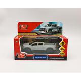 Машина металл NISSAN TITAN МАТОВЫЙ 12,5 см, двери, багаж, инерц, серый, кор. Технопарк
