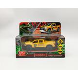 Машина металл NISSAN TITAN ДИНОЗАВРЫ 12,5 см, двери, баг, инер, желтый, кор. Технопарк