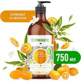 Гель для душа SYNERGETIC Кумкват и чувсивенное нероли, биоразлагаемый 0,75л