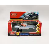 Машина металл свет-звук NISSAN TITAN ПОЛИЦИЯ 12,5 см, двери, баг, инер, кор. Технопарк