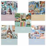 Тетрадь А5, 48 л, HATBER-ECO скоба, офсет №2 ЭКОНОМ, клетка, обложка мелованная бумага, "Travelbook