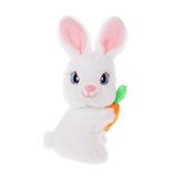 Зайка с морковкой 18см