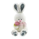 Зая с цветком 40см