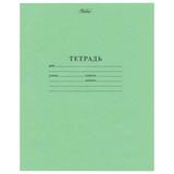 Тетрадь ЗЕЛЁНАЯ обложка 18 листов HATBER, офсет, линия с полями, 18Т5D, Т58077