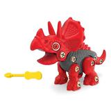 Конструктор-скрутка динозавр, отвертка, пакет