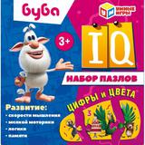 Цифры и цвета. Набор IQ-пазлов. Буба. 120х120х120 мм. Умные игры. 