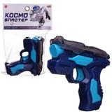 Бластер ABtoys Космобластер сине-голубой на батарейках 12х3,8х12 см