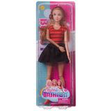 Кукла Defa Lucy Модная девушка, в красной кофте и черной юбке, 28см