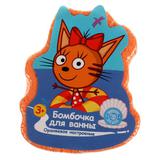 Бомбочка для ванн ТРИ КОТА в форме героя, 130 г Умка