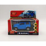 Машина металл SUZUKI JIMNY 11,5 см, двери, багаж, инерц, СИНИЙ, кор. Технопарк