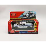 Машина металл NISSAN TITAN ПОЛИЦИЯ 12,5 см, двери, баг, инер, белый, кор. Технопарк