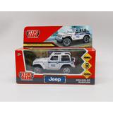 Машина металл JEEP WRANGLER RUBICON ПОЛИЦИЯ 11 см, двери, багаж, инерц, кор. Технопарк