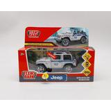 Машина металл свет-звук JEEP WRANGLER RUBICON ПОЛИЦИЯ 12 см, двер, баг, кор. Технопарк