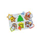 Развивающая игра Woodlandtoys по методике Монтессори. Новогодние фигуры