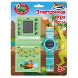 Электронная логическая игра часы динозаврики, блист.14,5*19,2*3см ИГРАЕМ ВМЕСТЕ