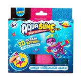 Набор для изготовления фигурок из цветного геля Aqua Slime розовый-синий