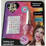 Косметика ДЛЯ ДЕВОЧЕК лак для ногтей и стразы, цвет красный TIK TOK GIRL 