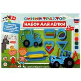 Набор с тестом для лепки и формочками СИНИЙ ТРАКТОР 24 см МУЛЬТИ АРТ 