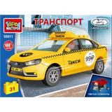 Конструктор LADA vesta ТАКСИ, 31 дет. (легко собрать) Город мастеров