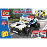 Конструктор полицейская машина 2в1 (инерция), 49 дет. Город мастеров