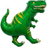 Шар (36""91 см) Фигура, Динозавр Тираннозавр, Зеленый, 1 шт