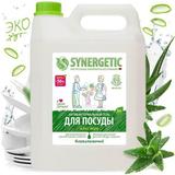 Гель для мытья посуды SYNERGETIC Алоэ 5л