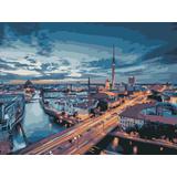 Набор для творчества LORI Картина по номерам холст на подрамнике Мост в Берлине 30*40 см
