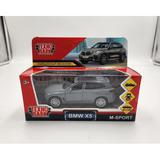 Машина металл BMW X5 M-SPORT 12 см, двери, багаж, инерц, мокрый асфальт, кор Технопарк