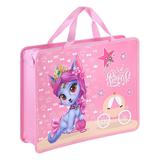 Папка детская Принцесса-котик пластик, 334х260мм