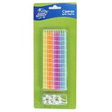 Свечи Белые полоски, Ассорти, 0,55*14,5 см, 10 шт с держат