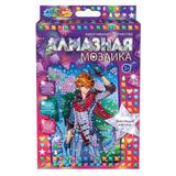 Алмазная мозаика 10х15 см воин стихий МУЛЬТИ АРТ