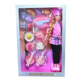 Игр. наб. Повар, в компл. кукла 29 см., 22 предмета