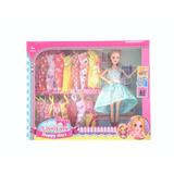 Игр. наб. Гардероб, в компл. кукла 29 см., 16 предметов