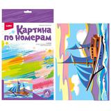 Набор для творчества LORI Картина по номерам для малышей ТРАНСПОРТ Корабль