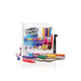 Набор фломастеров-хамелеонов Blendy pens, 10 шт. c раскрасками, трафаретами и аэрографом