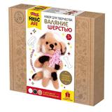 Набор для творчества Десятое королевство Валяние шерстью, брелок Собачка 3 цвета