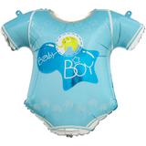 Шар (23""58 см) Фигура, Боди для малыша мальчика, Голубой, 1 шт
