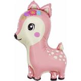 Шар (38""97 см) Фигура, Олененок, Розовый, 1 шт