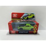 Машина металл СПОРТКАР, 12 см, двери, багаж., инерц, кор. Технопарк