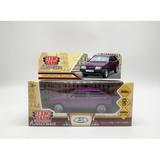 Машина металл LADA-2108 "СПУТНИК" 12 см, двери, багаж, баклажан, Технопарк