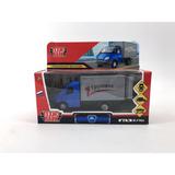 Машина металл газ-3302 "газель" 12,7 см, двери, багаж, инерц, синий, кор. Технопарк