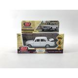 Машина металл ВАЗ-2106 ЖИГУЛИ 12 см, двери, багаж, инерц, белый, кор. Технопарк