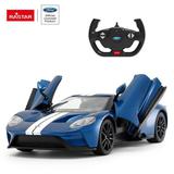 Машина р/у 1:14 Ford GT 2,4G, цвет синий, фары светятся, двери открываются в ручную, 32.8*15.5*7.8