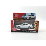 Машина металл TOYOTA CAMRY 12 см, двери, багаж, инерц. белый ,кор Технопарк