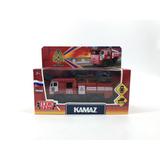 Машина металл КАМАЗ-43502 МЧС 15,5 см, двери, подв дет, инер, кор. Технопарк